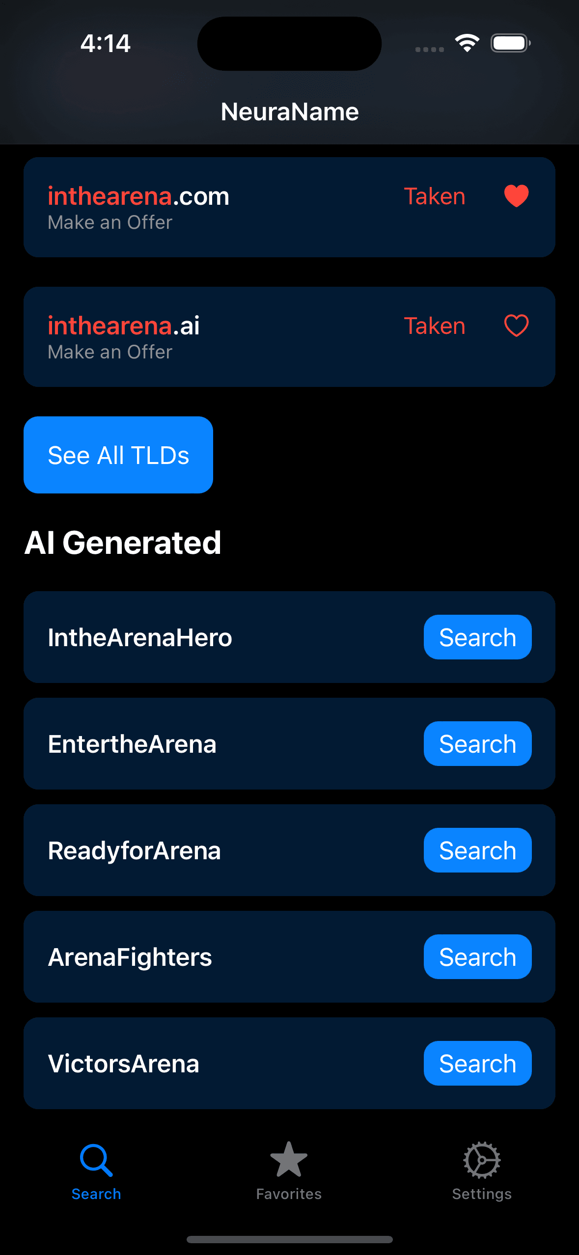 AI Name Generation